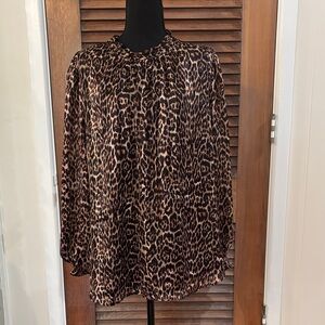 Anne Klein Leopard Print Women's Top